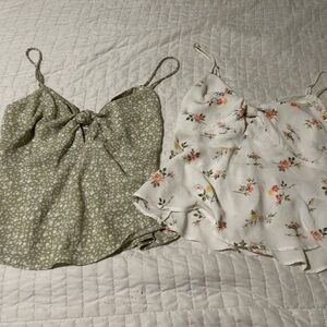 Abercrombie Fitch Floral Tank Keyhole Small Bundle